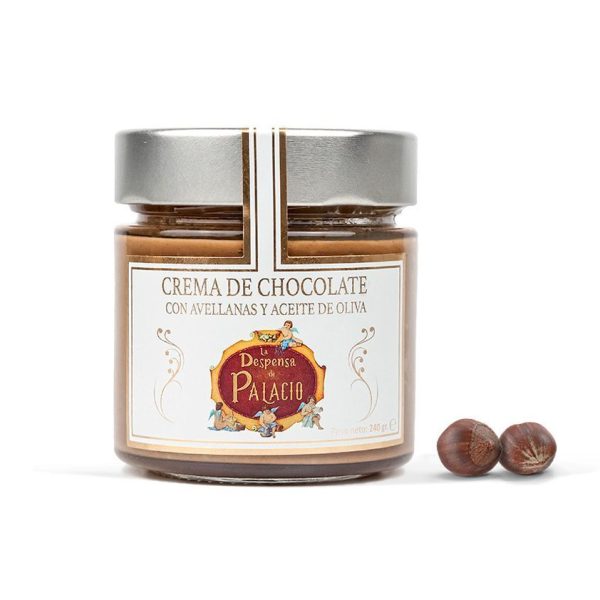 Crema de Chocolate artesanal con avellanas y aceite de oliva virgen extra