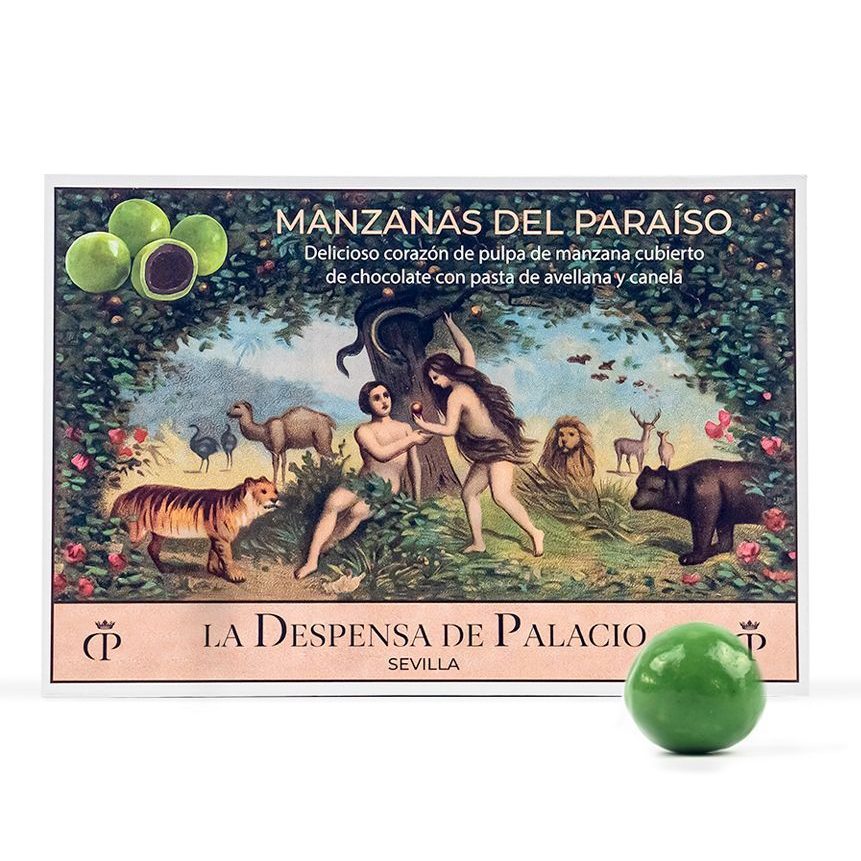 Manzanas del Paraíso de chocolate y pulpa de manzana