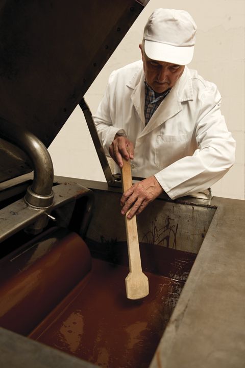 La concha de nuestra fábrica de chocolate.